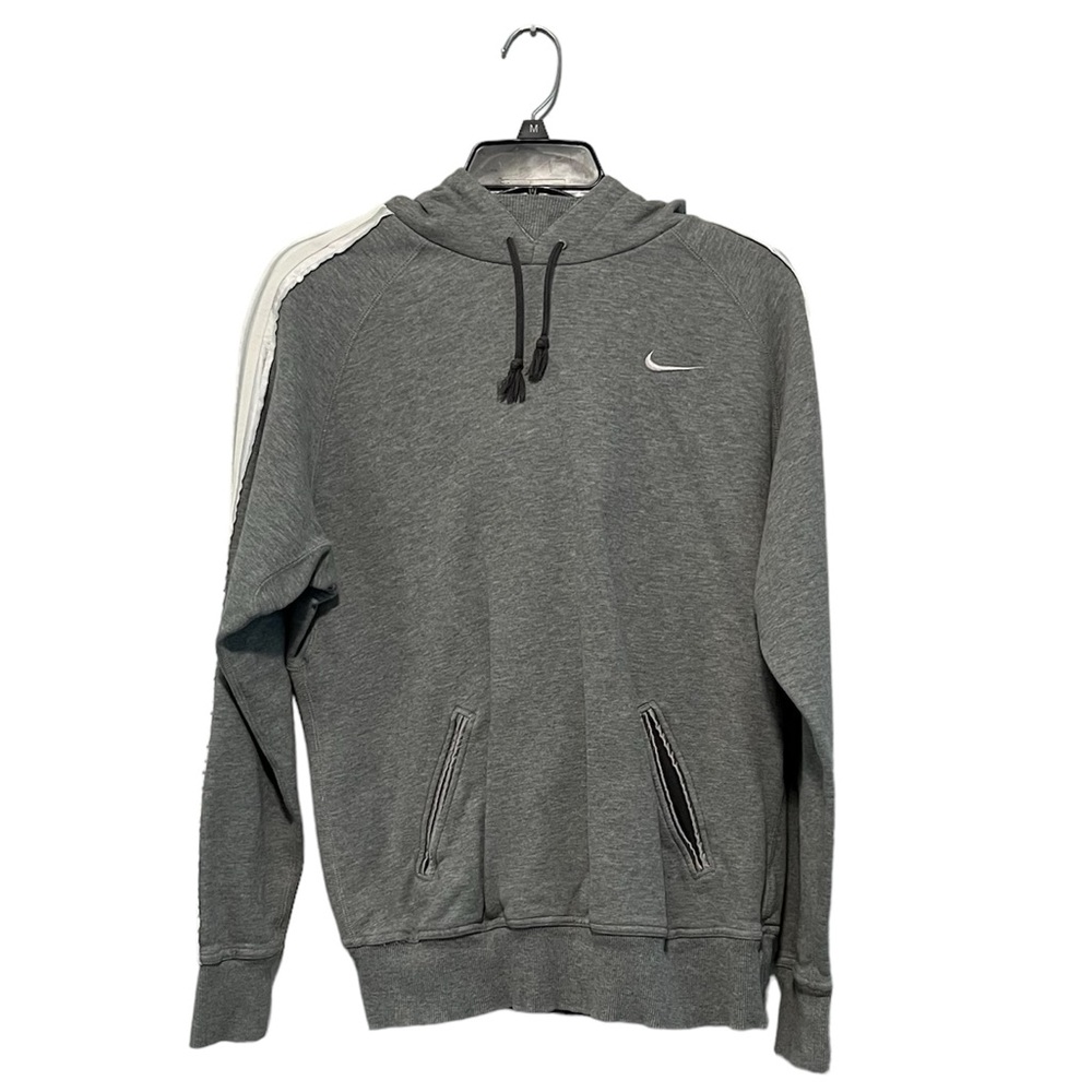 NIKE GREY SET MEDIUM SWEATSHIRT WITH HOOD & MEDIUM DRAWSTRING PANTS